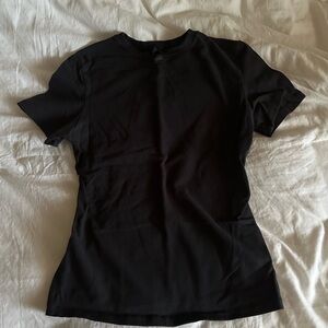 SKIMS Cotton Jersey Black Tee